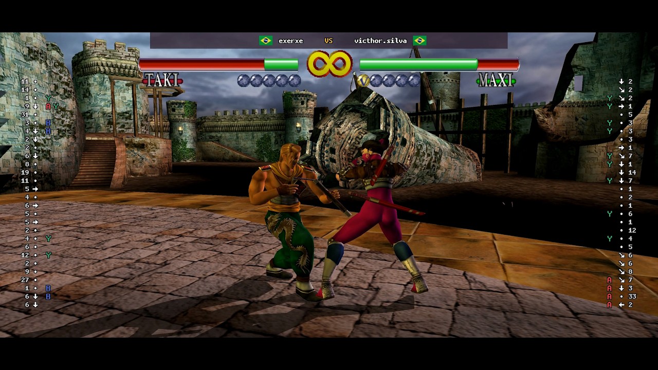 Soulcalibur - 🇧🇷 exerxe vs 🇧🇷 victhor.silva | Fightcade (2026-03-14 15:46 UTC)