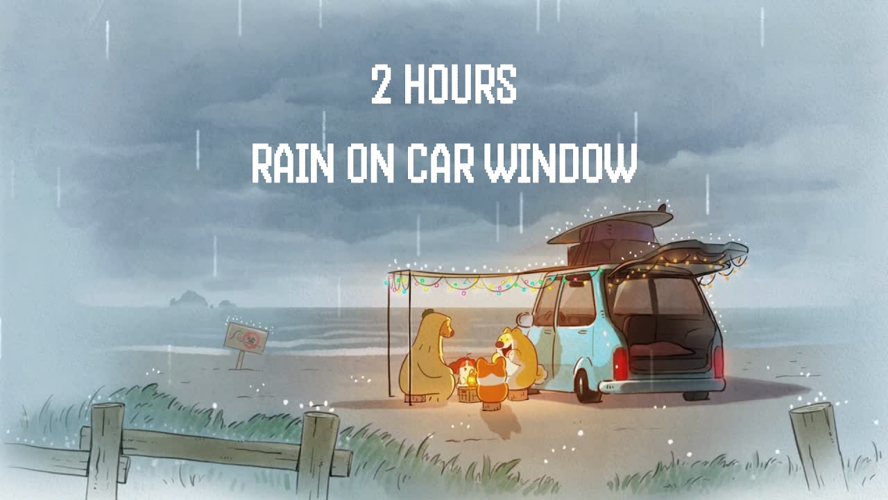 Rain on Car Sounds for Sleep 🚗🌧️ Cozy Car Rain Ambience | 2 Hours