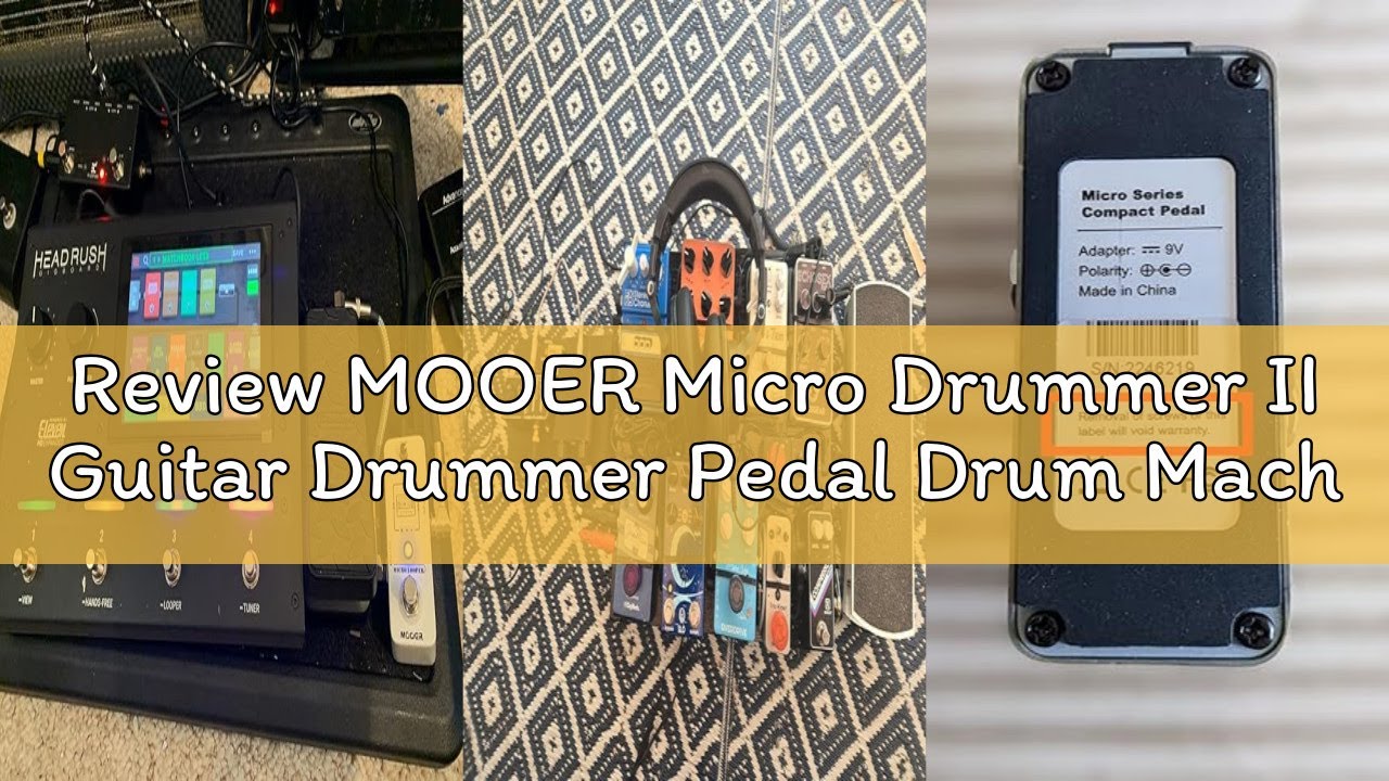 Review MOOER Micro Drummer II Guitar Drummer Pedal Drum Machine Effect with FILL Function, 48 Drum G