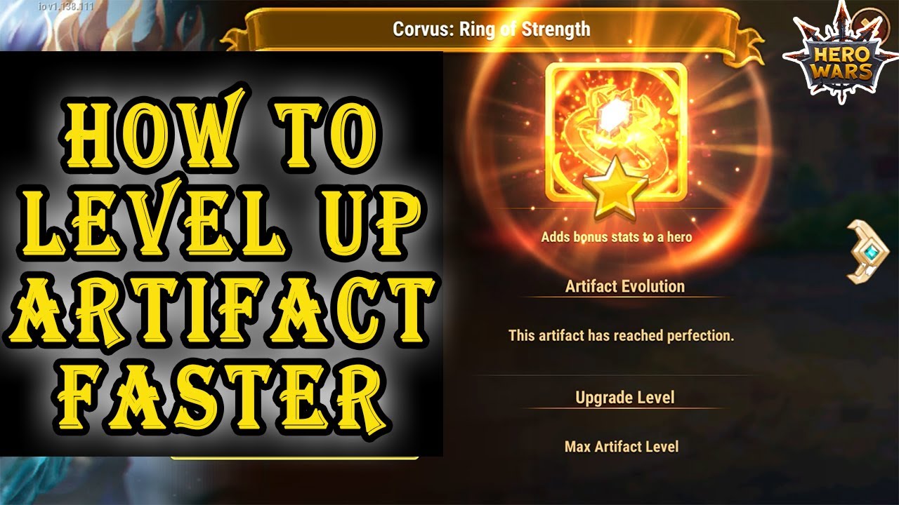 How to Level Up Artifact Faster? With Two Post Battles | Hero Wars Mobile