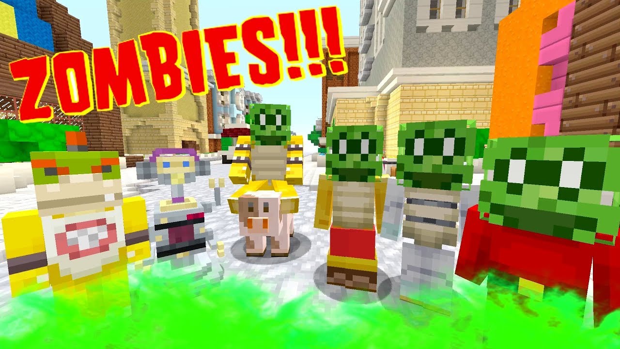 BOWSER JR'S ZOMBIE INFECTION! *RUN!* | Nintendo Fun House | Minecraft Switch [303]