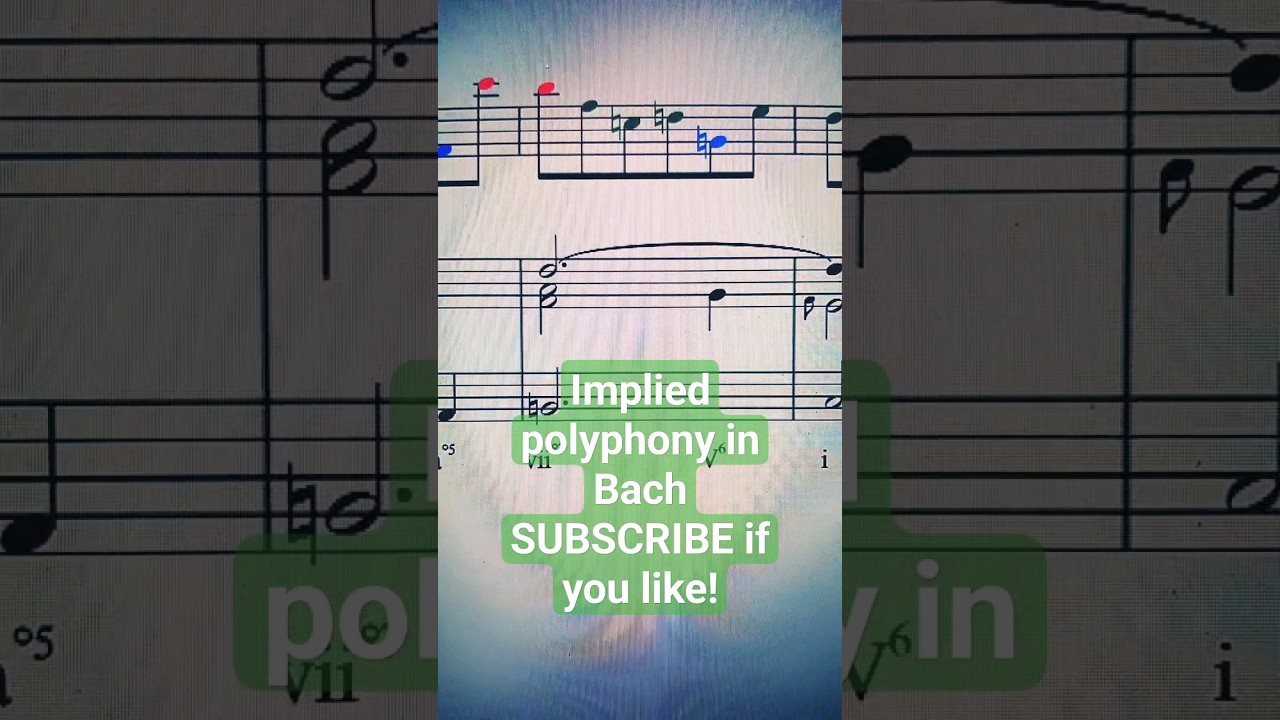 Implied polyphony in the Sarabande of Cello Suite 5 #bach #analysis #cellosuite #sarabande #shorts