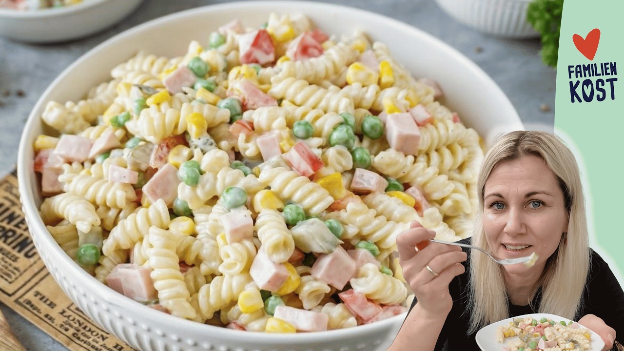 Nudelsalat – Das einfache 20-Minuten-Rezept von Oma – so cremig, so lecker!