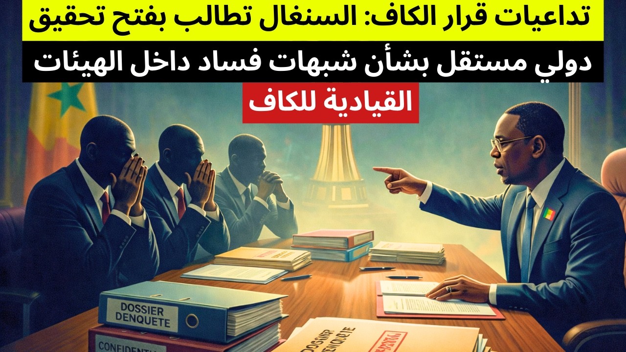 تداعيات قرار الكاف: يطالب السنغال بفتح «تحقيق دولي مستقل بشأن شبهات فساد داخل الهيئات القياديةللكاف
