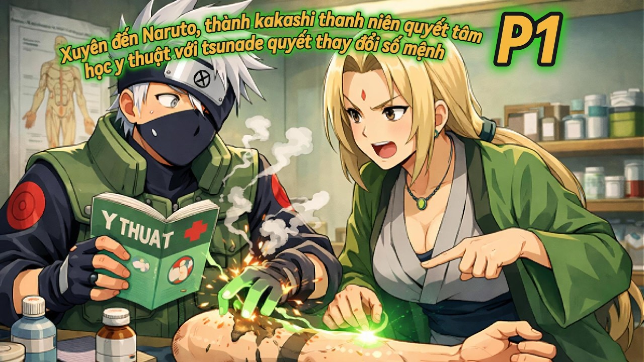 Full P1 Narutofanfic: Xuyên đến Naruto, Thành Kakashi quyết tâm học y với tsunade, thay đổi số mệnh.