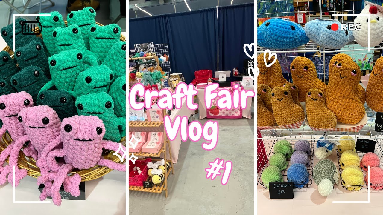 Crochet Market Vlog #1| Market Results | My Biggest Inventory Yet! | Overall Experience