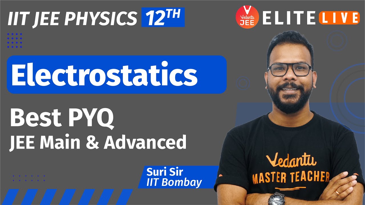 Electrostatics Class 12 | PYQ | JEE Main | JEE Advanced | Suri Sir Vedantu | Vedantu
