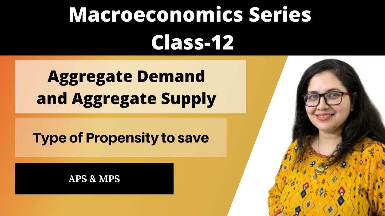 Types of Propensity to Save | APS & MPS | Aggregate Demand and Aggregate Supply | Macroeconomics