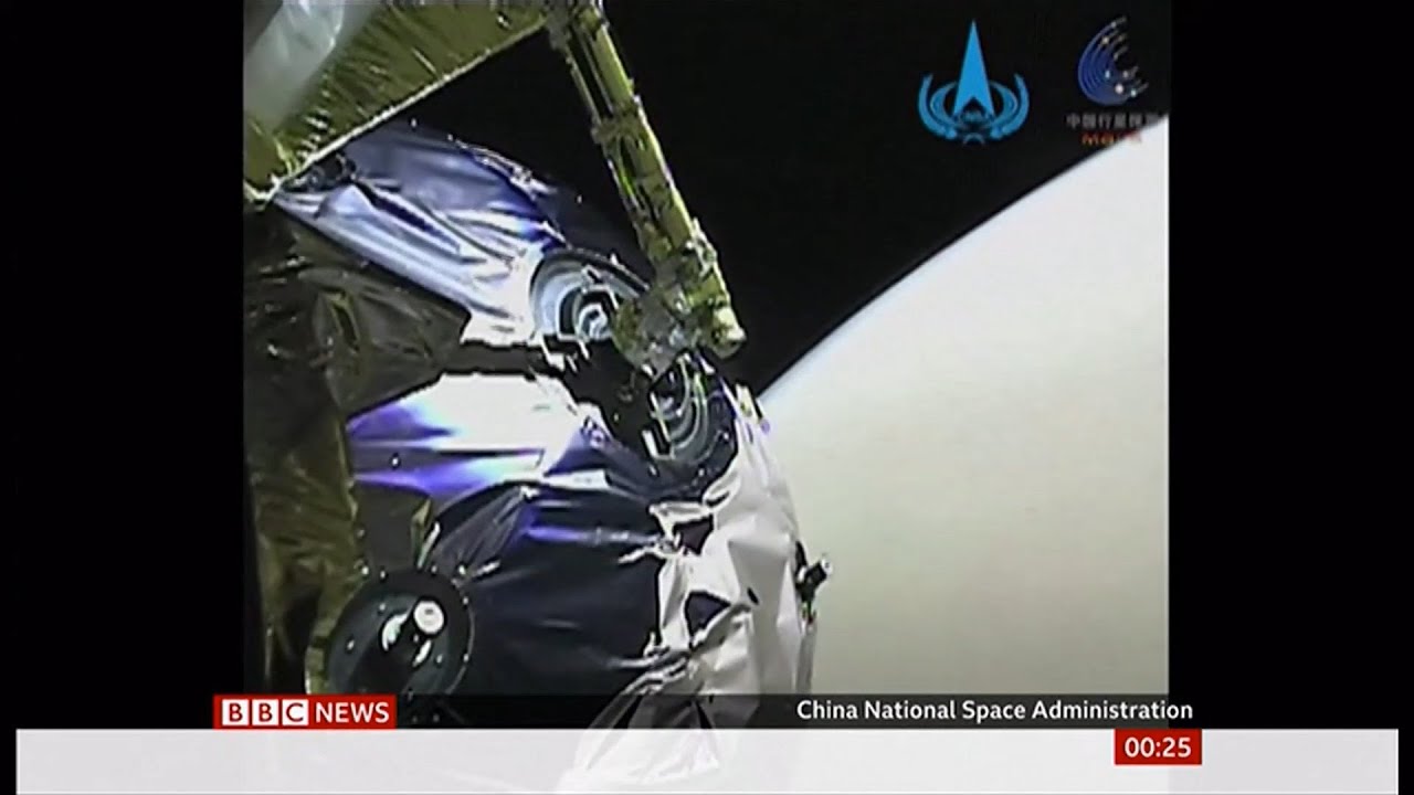 China mission: Tianwen-1 spacecraft enters orbit of Mars (Space) - BBC News - 13th February 2021