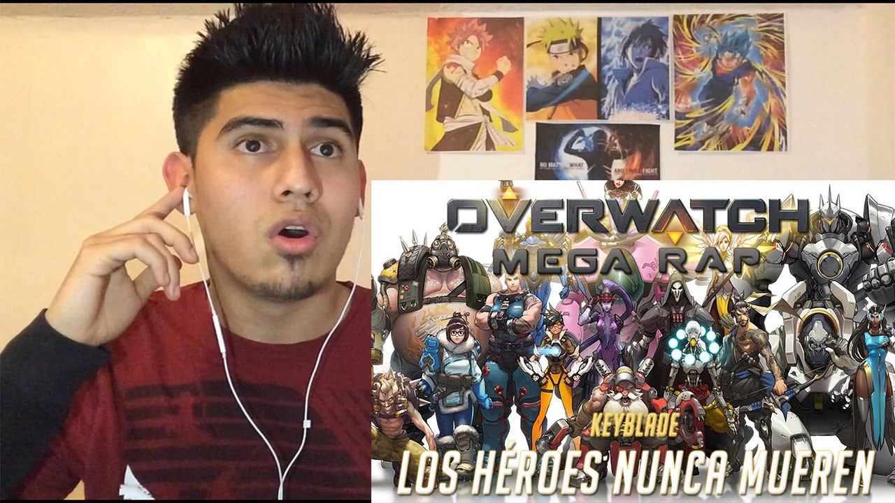OVERWATCH MEGA RAP (¡¡21 HÉROES!!) - Los Héroes Nunca Mueren | Keyblade | Vídeo Reacción