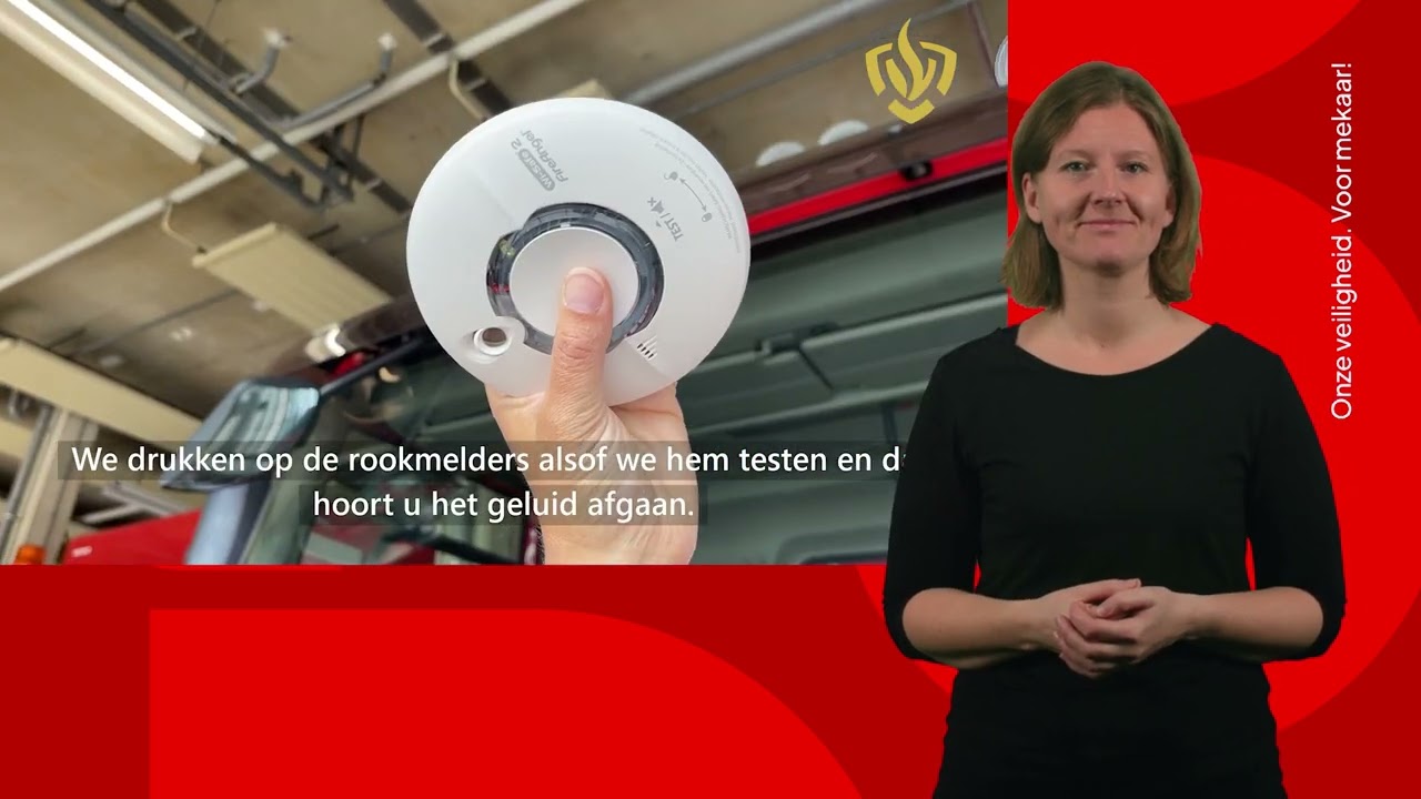 Speciale rookmelders voor doven en slechthorenden - met gebarentolk