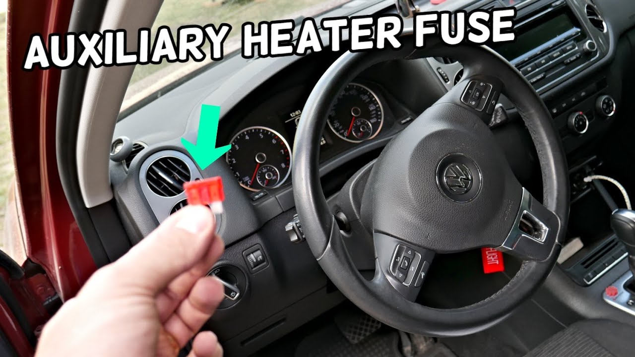 VW TIGUAN AUXILIARY HEATER CONTROL MODULE FUSE LOCATION REPLACEMENT | AUX HEATER NOT WORKING