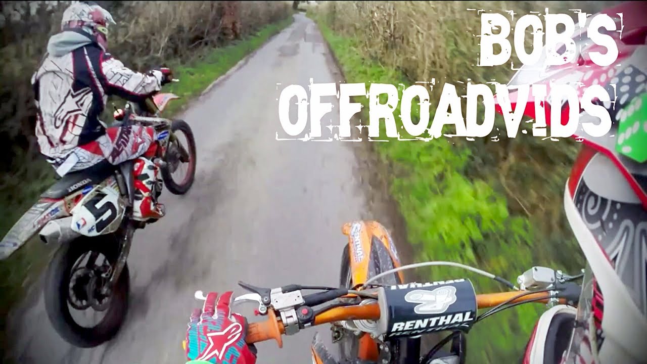 CRF 450 + KTM SXF 250, Welsh Trail Ripping