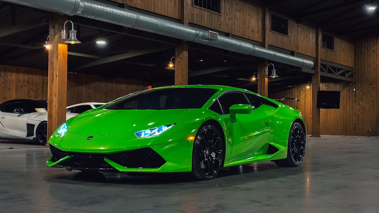 2016 Lamborghini Hurac&aacute;n LP610-4 Coupe: Verde Mantis with Carbon Fiber Spoiler - HC-4238