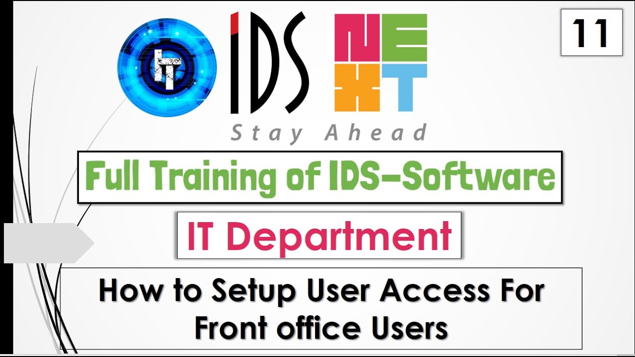 Обучение IDS | Полное обучение ИТ-отдела | Настройка доступа для пользователей фронт-офиса на анг...