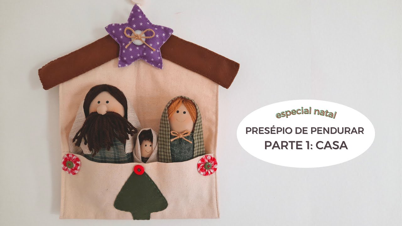 PRESÉPIO de pendurar. Parte 1: Fazendo a CASINHA