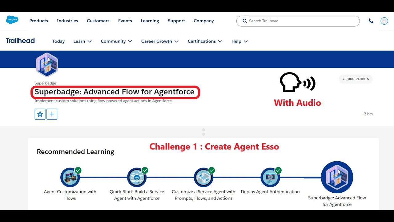 Создание профиля Agent Esso | Суперзначок: Расширенные возможности для Agentforce | Trailhead | S...