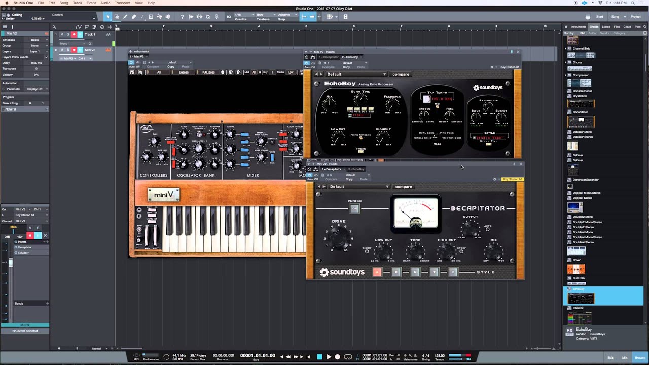 Studio One 3 Plugin Window Management
