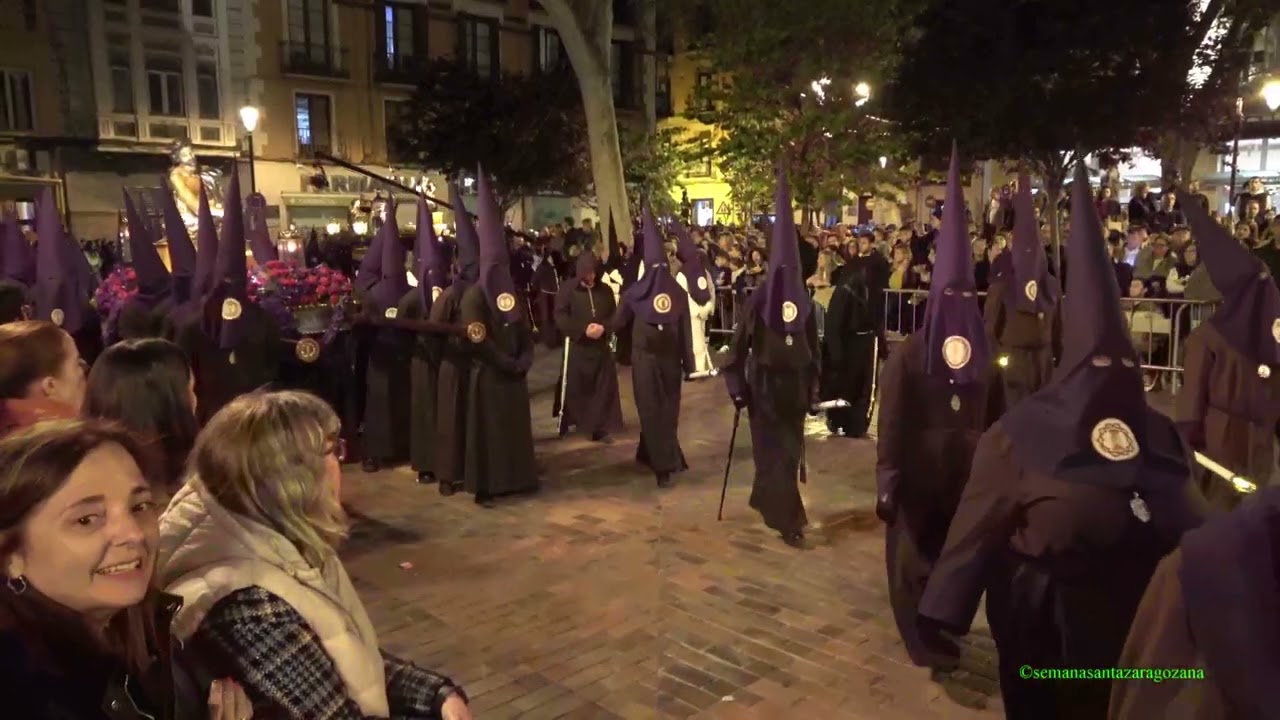 Cofradía de la Coronación de Espinas Procesión del Traslado Jueves santo  Tarde 2025 Zaragoza