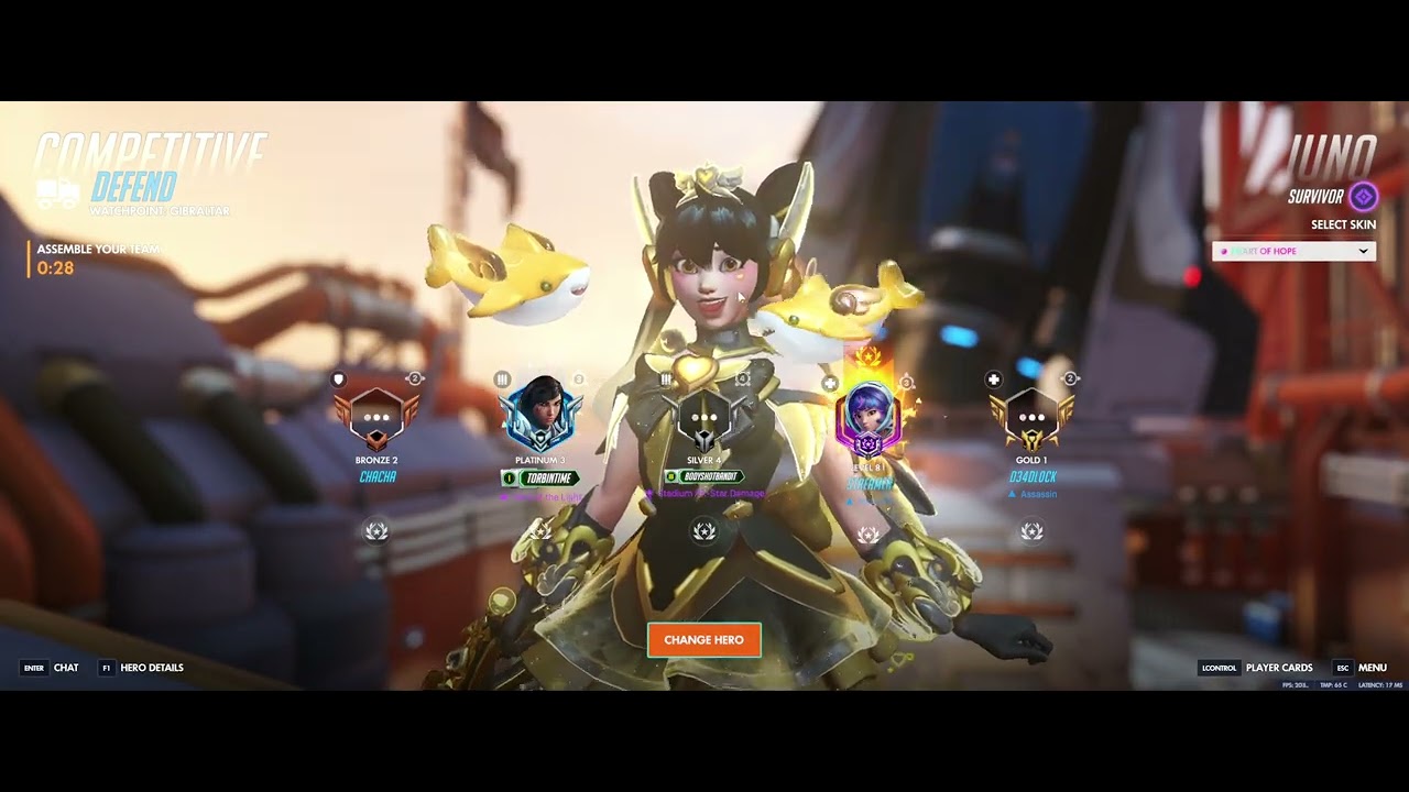Free Gameplay - Overwatch Juno Placement Gameplay (Diamond)