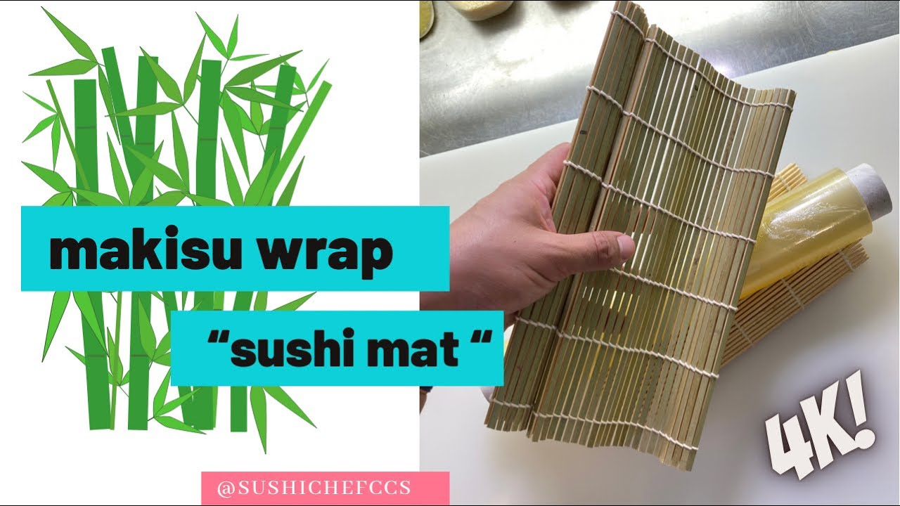 How to make Makisu wrapping ( sushi mat) 4K