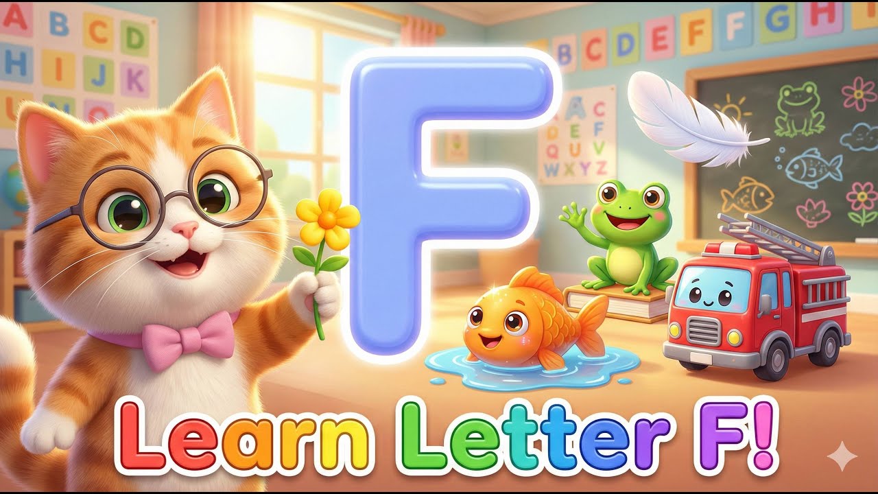 Fantastic Letter F Adventure for Kids | Fish, Frog, Flower & More!