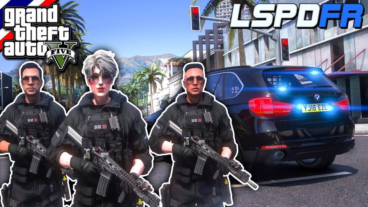 GTA V - LSPDFR มาเป็นตำรวจในเกม GTA V หน่วย SWAT อังกฤษเหตุโจรปล้นร้านเพชร UK Police #292