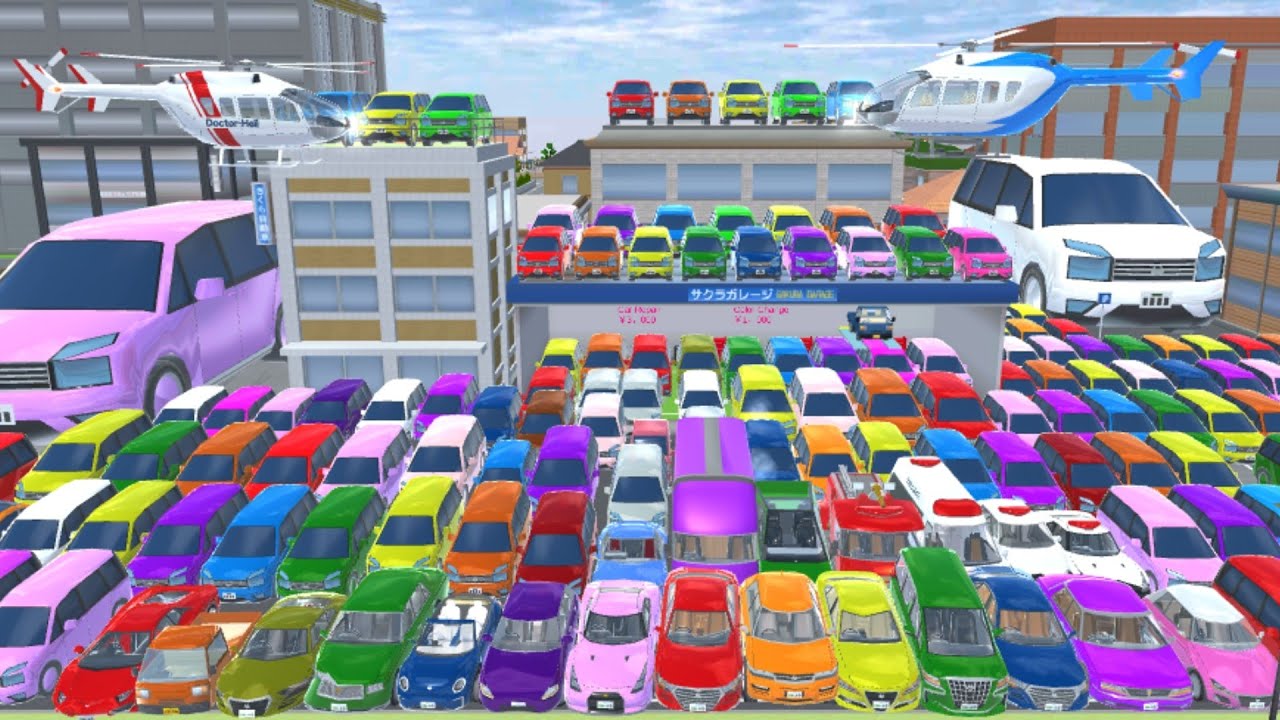 Sakura Car Collection Near Repair shop🤯🙀 || SAKURA SCHOOL SIMULATOR 🤯✅