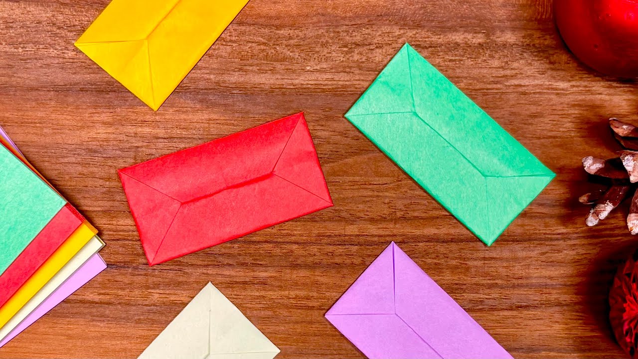 How to Make Easy Origami Envelope with Sticky Note | Christmas DIY for Beginners