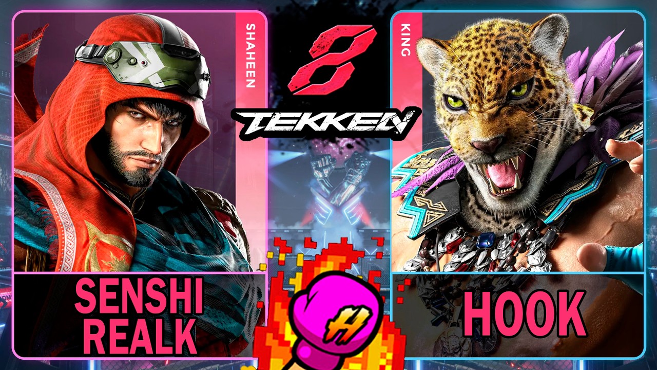 Tekken 8 Senshi Realk (SHAHEEN) VS Hook (KING)🥊 鉄拳8🥊4K 60ᶠᵖˢ🥊T8 🥊TK8🥊#tekken