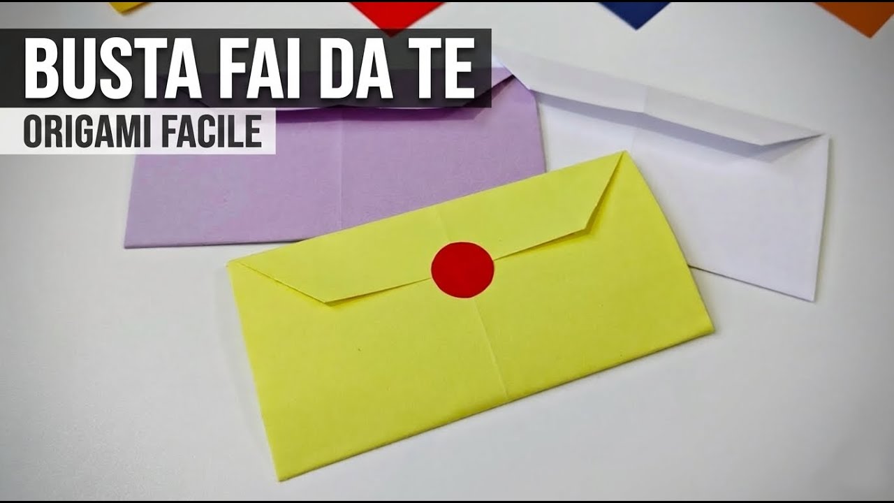 Come fare una busta da lettera di carta: Origami facile senza colla ✉️