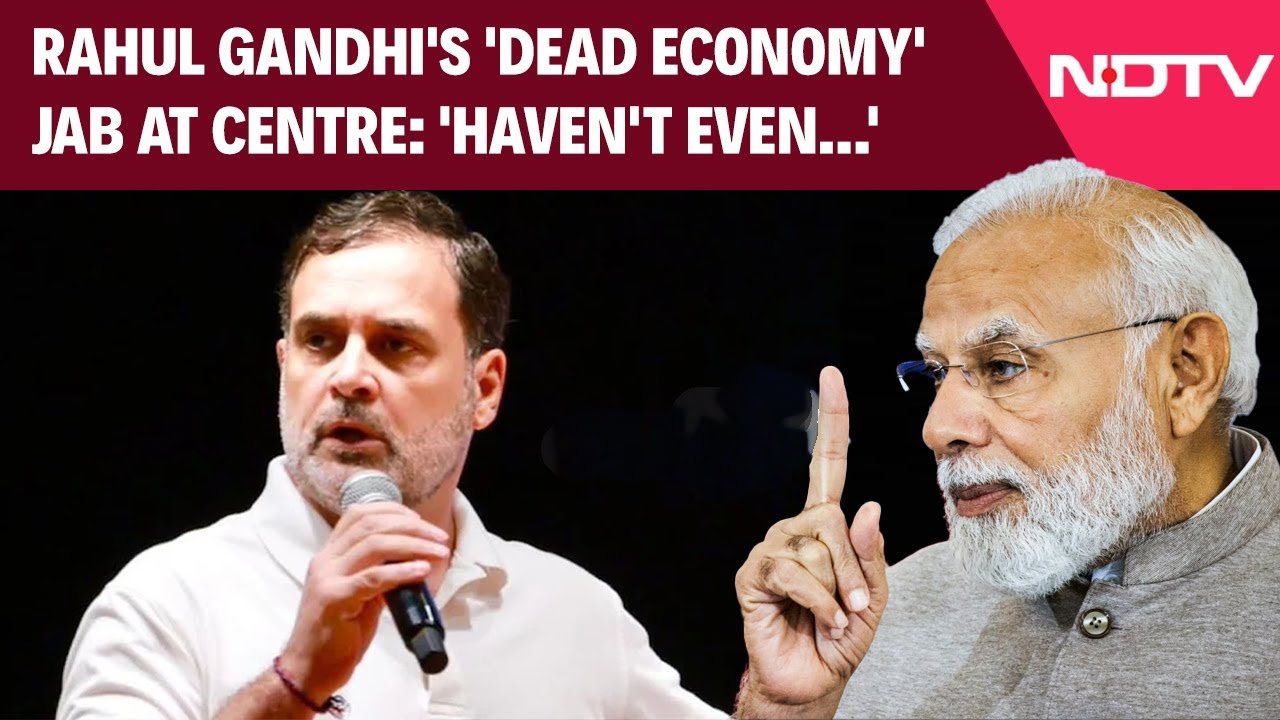 Rahul Gandhi News | Rahul Gandhi's 'Dead Economy' Jab At Centre: 'Haven't Even Spoken About Tariffs'
