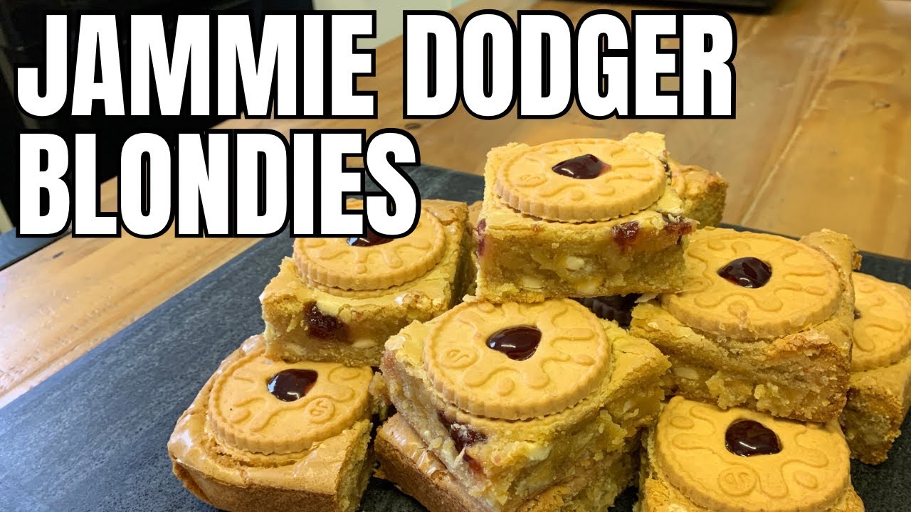 HOW TO MAKE JAMMIE DODGER BLONDIES