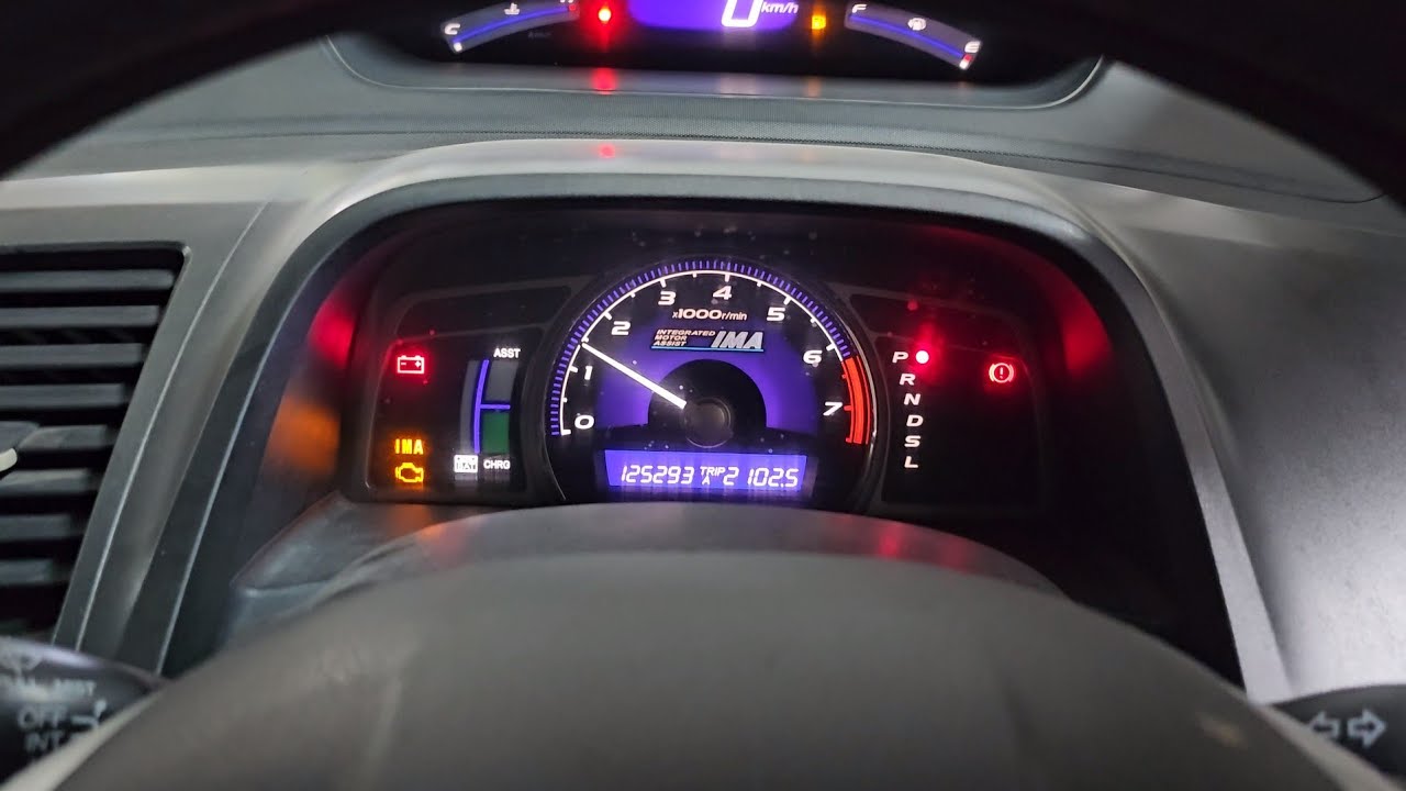 Honda Civic IMA Problem/ Engine Malfunction On/ 12V Battery Not Charging