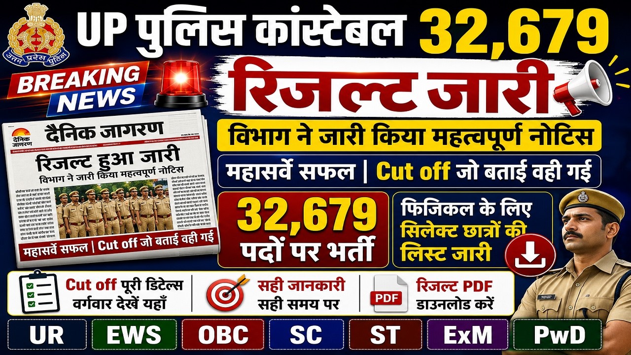 UP POLICE CONSTABLE RESULT 2026 | UP POLICE CONSTABLE RESULT KAB AAYEGA | UP POLICE CONSTABLE RESULT