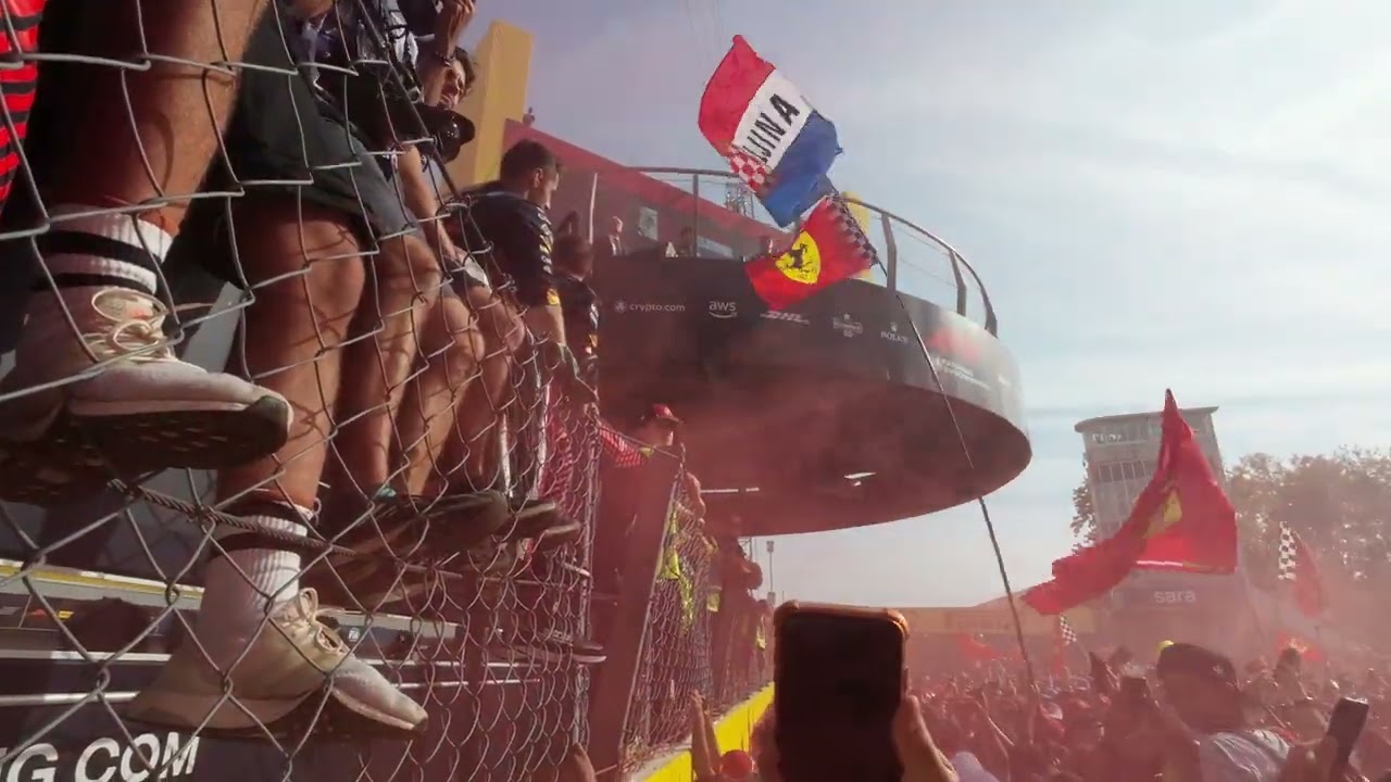F1 Monza 2023 podium celebration