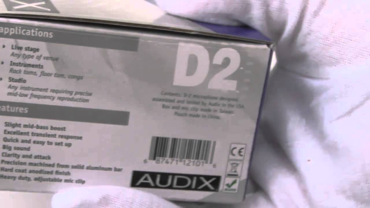 [Review]Audix D2 Dynamic Microphone, Hyper-Cardioid Musical Instruments.
