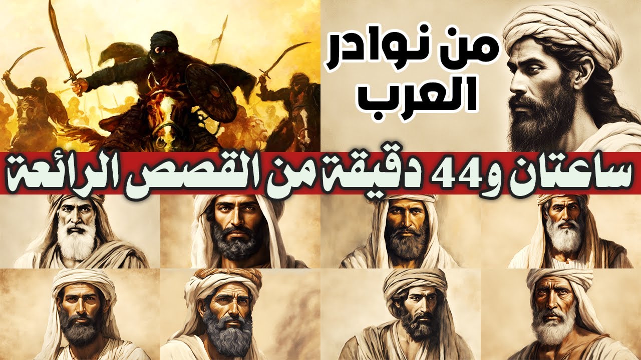 قصص من نوادر العرب والشعراء والعظماء والأمراء (ساعتان و44 دقيقة من المتعة)