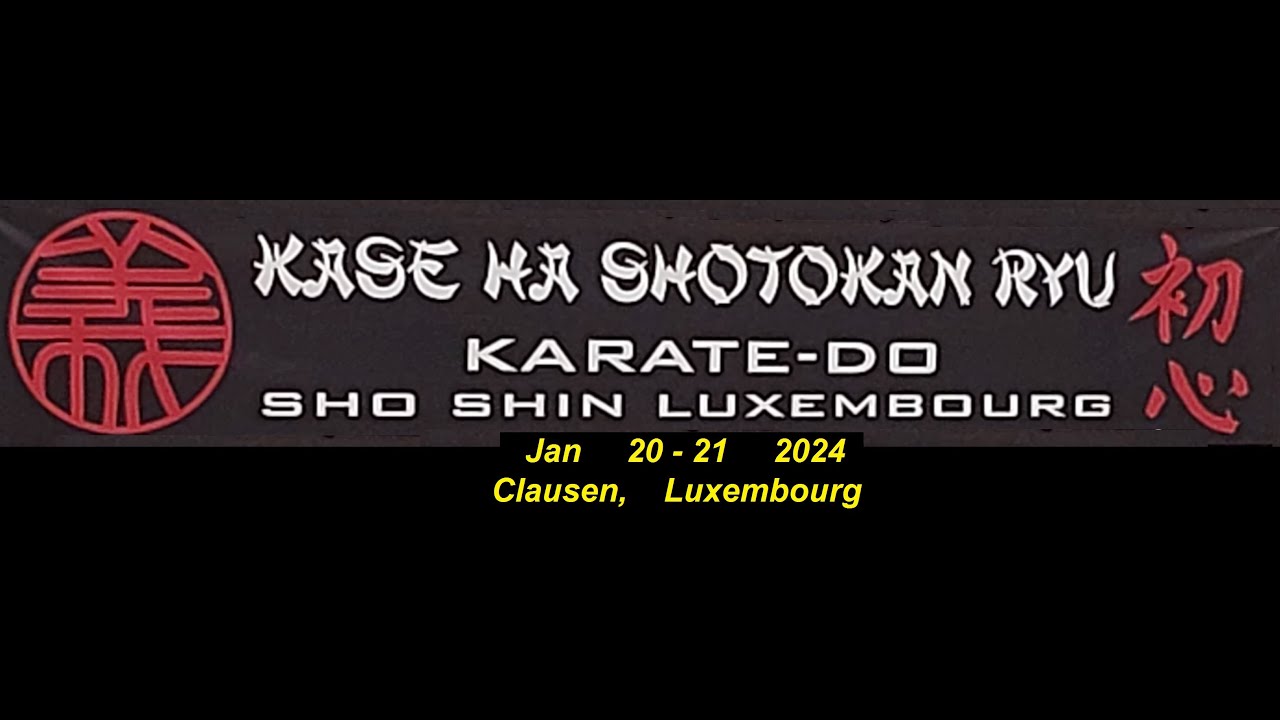 Shotokan Kase Ha Karate course with Sensei Pascal Lecourt ( Sat 20-01-24 )