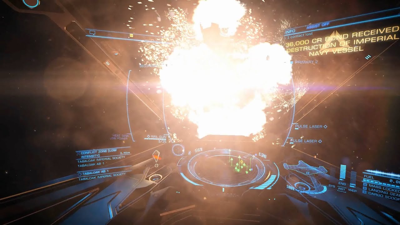 'Elite:Dangerous' v1.4 - Combative Conflicts (Flight Assist Off)