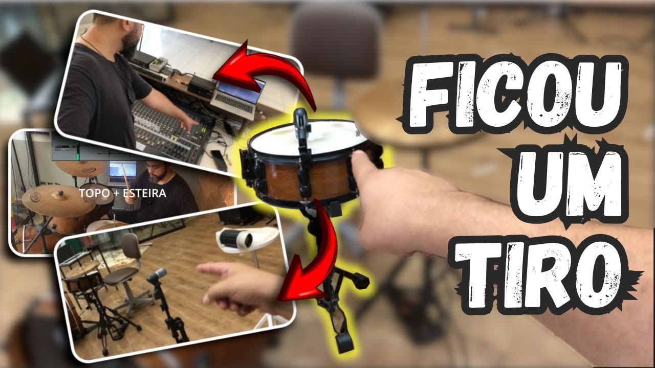 Caixa da bateria FICOU UM TIRO - [Microfonação de bateria - Caixa / Snare]