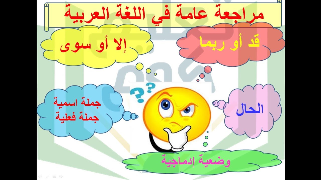 مراجعة عامة في اللغة العربية الفصل الثاني السنة الثالثة ابتدائي