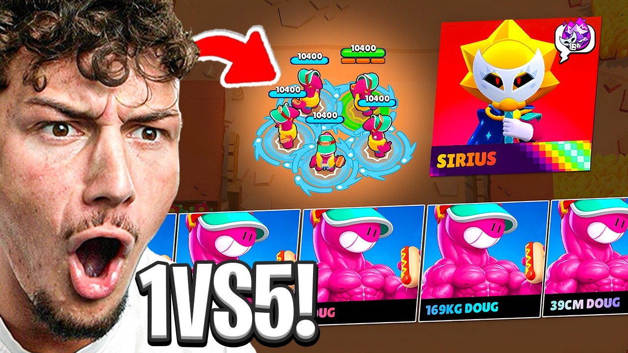 DOKÁŽU SÁM PORAZIT 5 FANOUŠKŮ NAJEDNOU V BRAWL STARS?