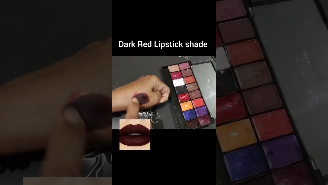 dark red lipstick shade 