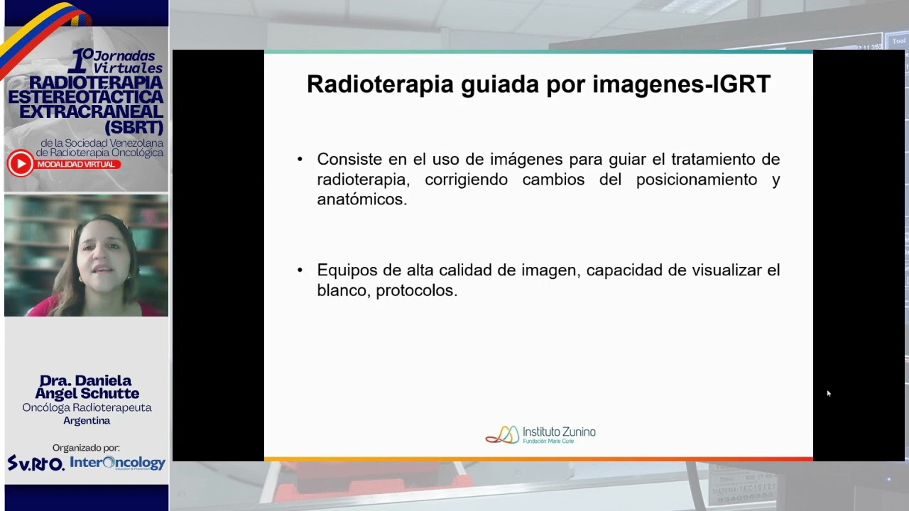 Dra. Daniela Angel  Schutte, Radioncóloga. Argentina. Tema: 