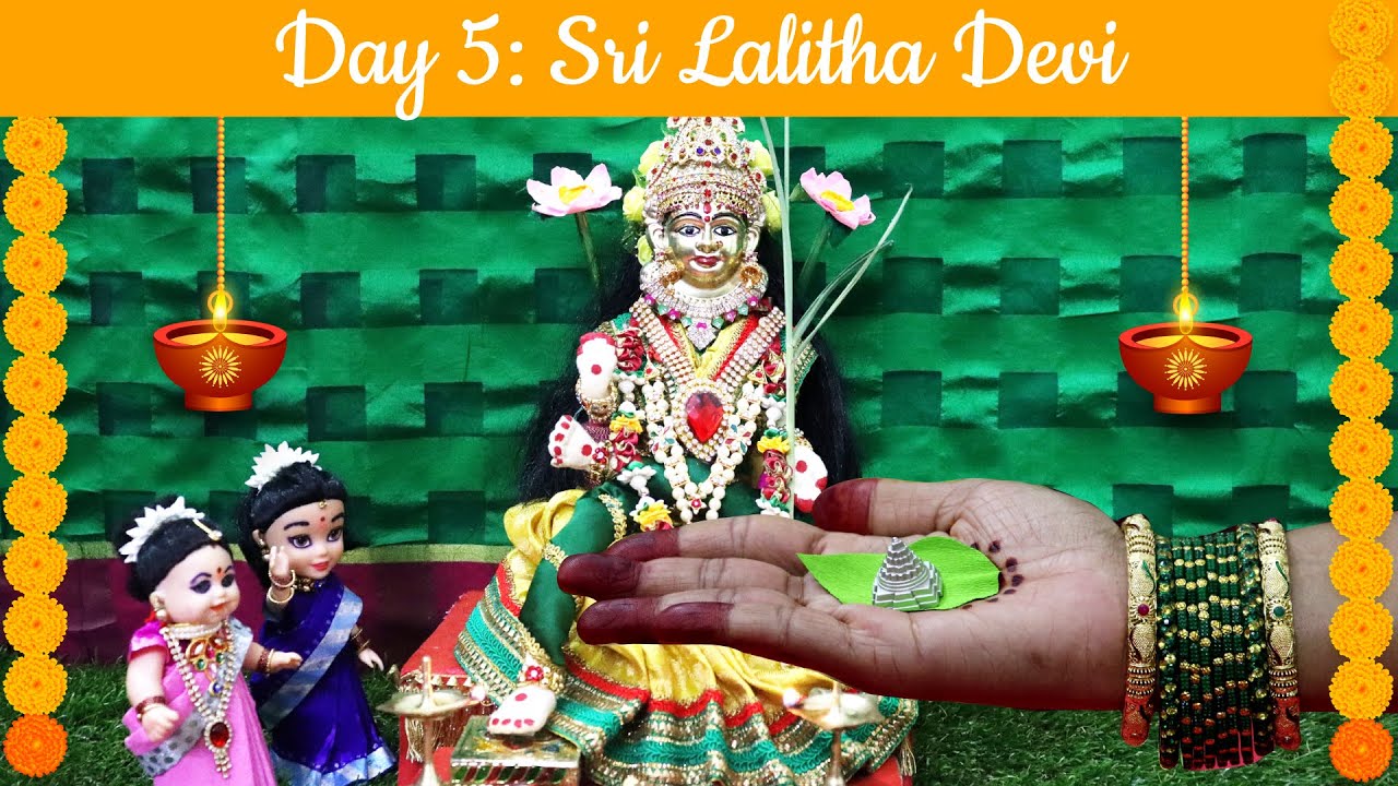 Miniature Navaratri Celebrations Day 5- Sri Lalitha Devi I Sri Chakra Puja l Bellam Paramannam
