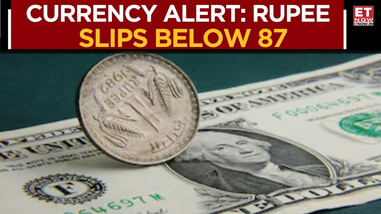 Rupee Tumbles Past 87 per Dollar, Hits Lowest Since March | Watch | Business News | ET Now