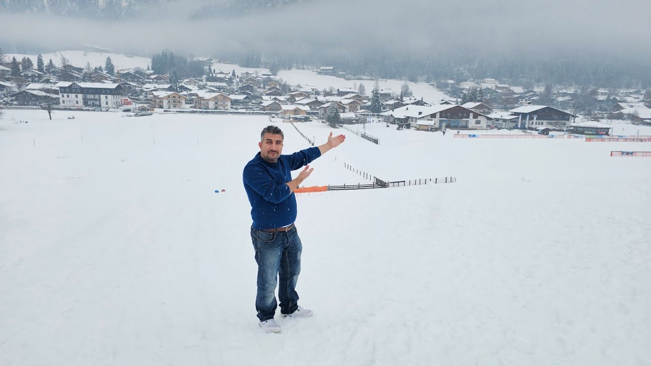 بين أحضان الألب🏔 رحلة في قلب البياض الأبدي​سيمفونية الثلج❄️ حينما تعانق العجلات قمم السحاب #اكسبلور 