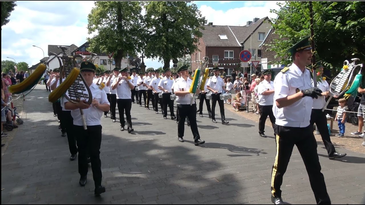 Das 125. Schützenfest  in Dormagen-Zons. Der große Sonntags-Jubiläumsumzug am 14 Juli 2023.