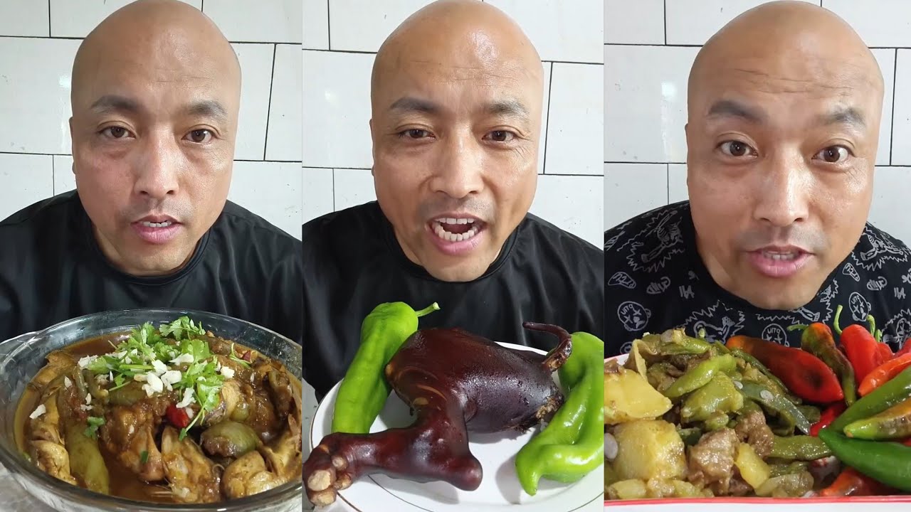 YUMMY/Challenge Eating Pork 🤤 Meat 🥓 Noodle 🍜😋, Friend Fish 🍗 chicken #pork #cooking #meat #foodie 